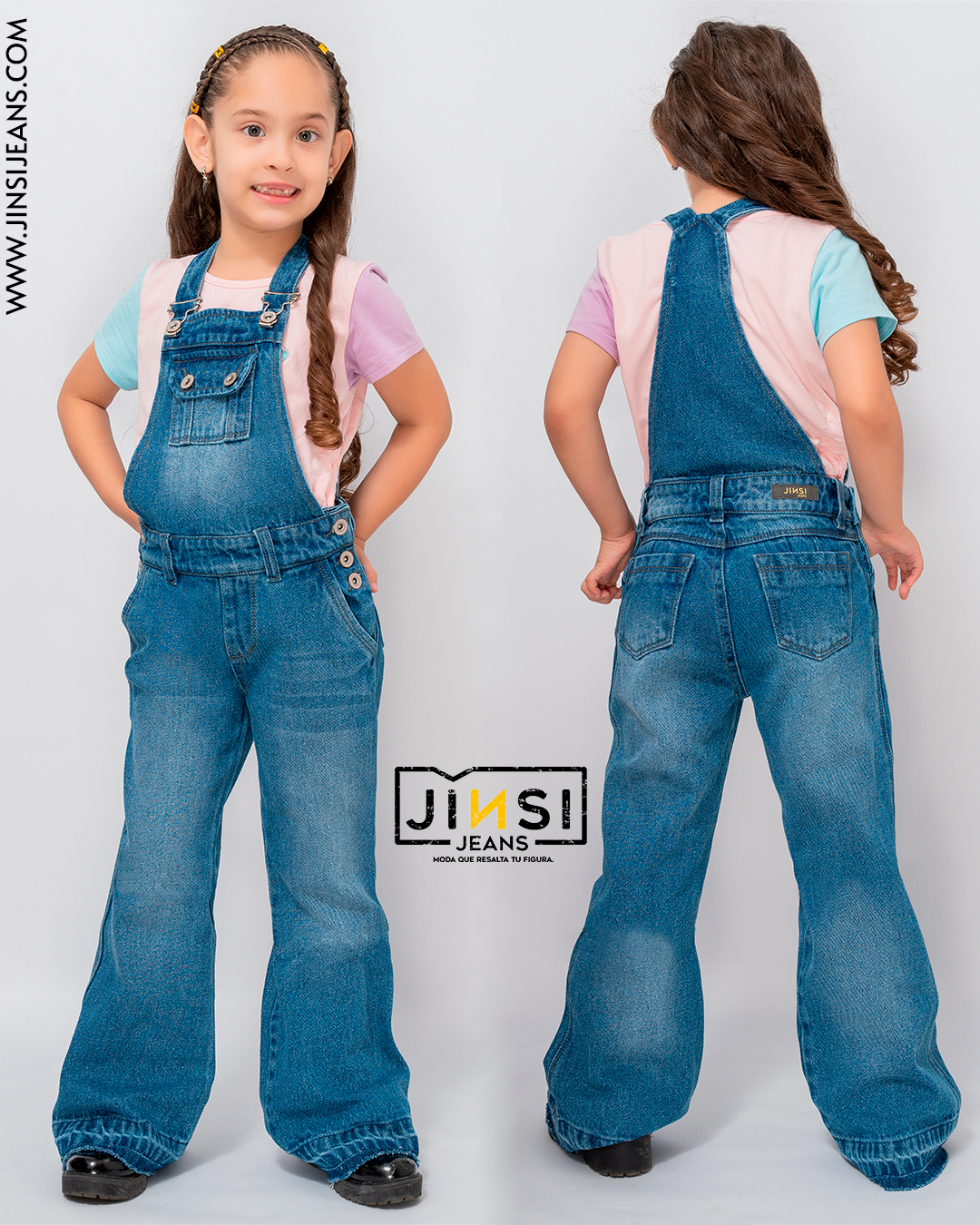post-jinsi-jeans-fabricante-denim-colombia-55 diseñado para dar comodidad y frescura a la prenda manteniendo objeto de mantenerse infantil, con la idea de que un pantalón diste de un diseño para mujer. Confeccionado con telas con propiedades semistrech que permite una mediana elongación y con tolerancia a procesos de lavado. Alta solidez del color y brillo de la tela. Pretina anatómica y tiro alto.