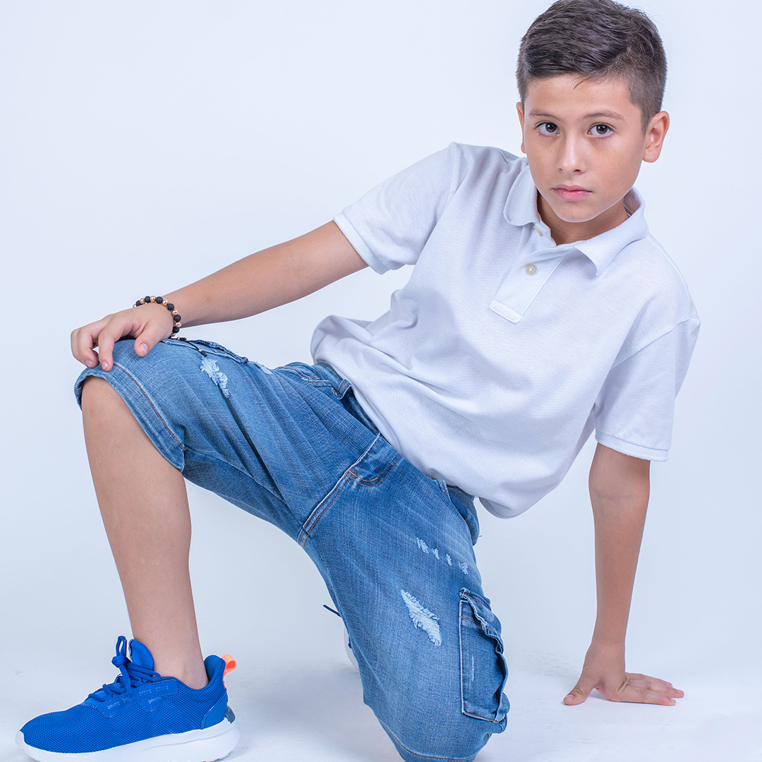 bermuda denim para niño, somos fabricantes de prenda denim o jeans para niños